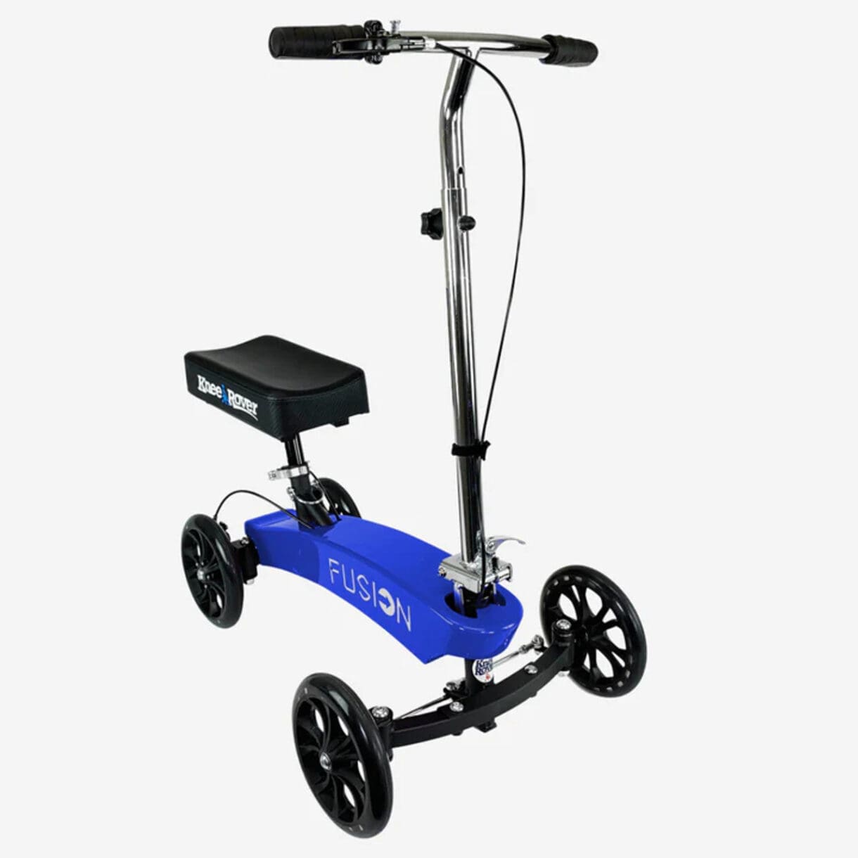 KNEEROVER FUSION KNEE SCOOTER PATENTED CRUTCH ALTERNATIVE WITH 4 WHEEL STEERING