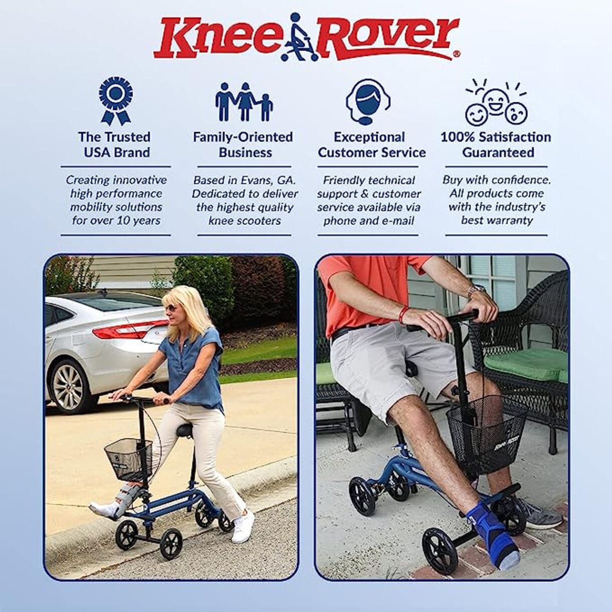 KNEEROVER EVOLUTION STEERABLE SEATED SCOOTER - Image 2