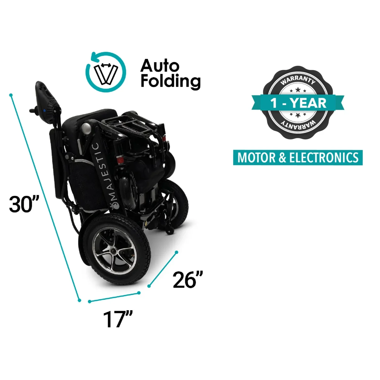 COMFYGO MAJESTIC IQ-7000 AUTO FOLDING ELECTRIC WHEELCHAIR - Image 6